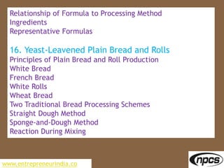 Bakery Manufacturing Process. Manufacture of Bread, Biscuit, Cake ...