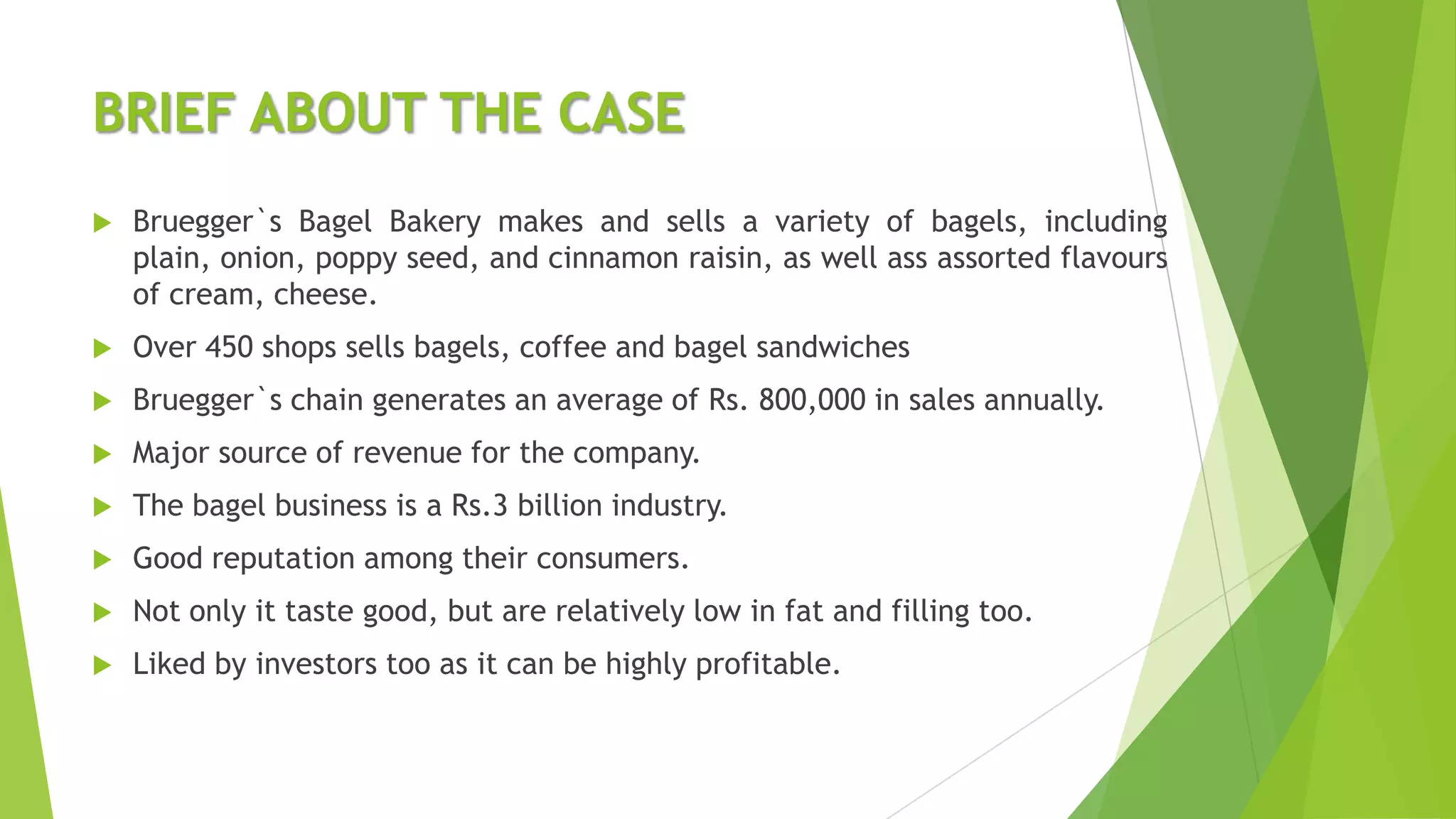 bruegger`s case study ppt PPT