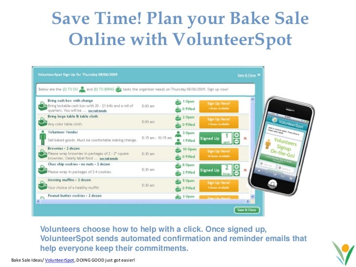 how to plan a bake sale