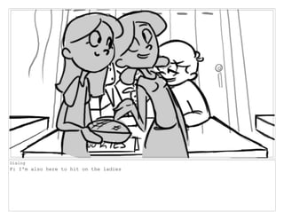 Dialog
F: I'm also here to hit on the ladies
 