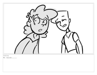 Dialog
M: Sarah.....
 