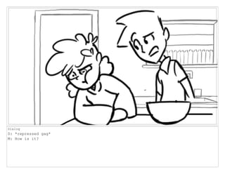 Dialog
S: *repressed gag*
M: How is it?
 