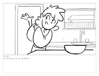 Dialog
S: Nothing up my sleeves.
 