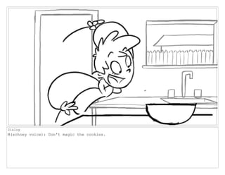 Dialog
M(echoey voice): Don't magic the cookies.
 