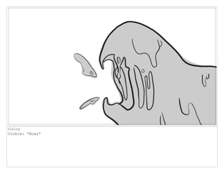 Dialog
Cookie: *Roar*
 