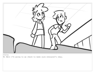 Dialog
M: Well I'm going to go check to make sure everyone's okay.
 
