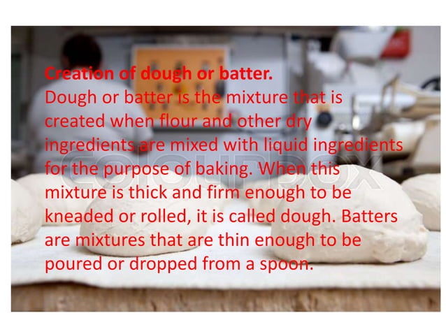 the process of baking... | PPTX | Desserts and Baking | Food & Drink