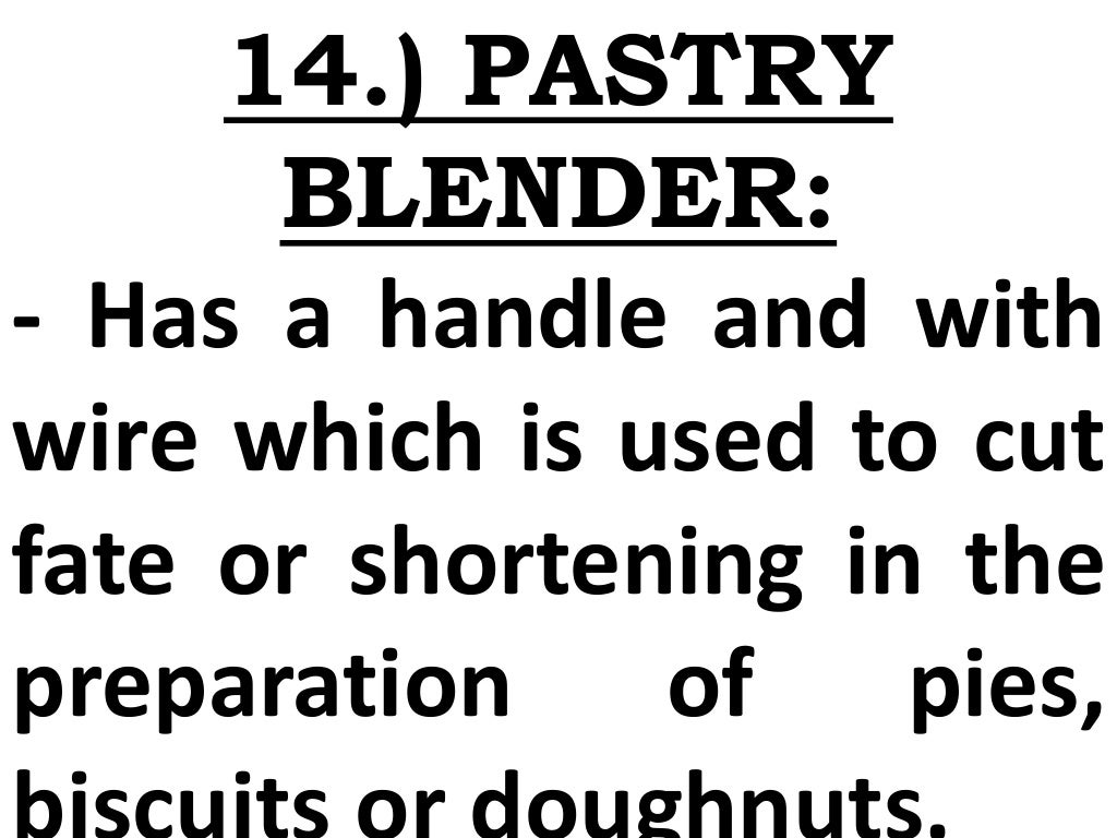 Bread and Pastry Production (Baking Tools and Equipment and their Use…