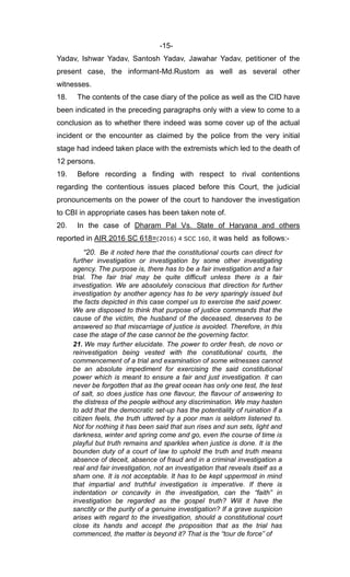 Si Rustom Cid Bakoria fake encounter hc judgement | PDF
