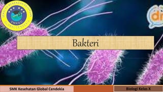 Bakteri
SMK Kesehatan Global Cendekia Biologi Kelas X
 
