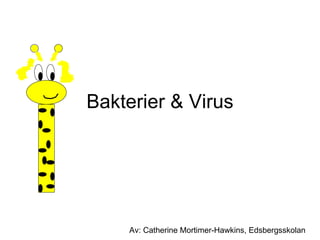 Bakterier & Virus Av: Catherine Mortimer-Hawkins, Edsbergsskolan 
