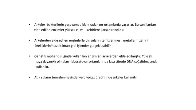 Bakteri ve Arkea alemi hakkında bilgiler | PPT