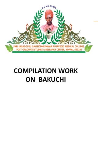 COMPILATION WORK 
ON BAKUCHI 
 