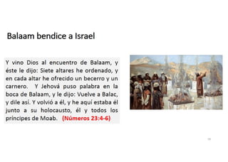 Balaam bendice a Israel