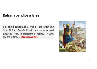 Balaam bendice a Israel