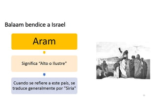 Balaam bendice a Israel