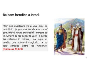 Balaam bendice a Israel