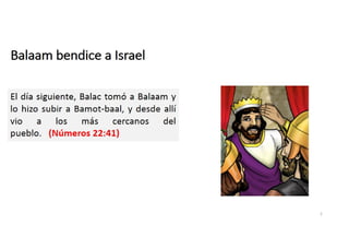 Balaam bendice a Israel