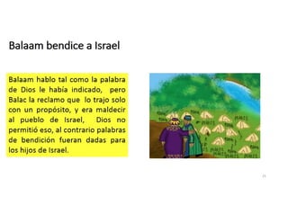 Balaam bendice a Israel