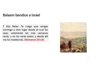 Balaam bendice a Israel