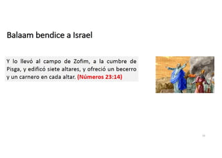 Balaam bendice a Israel