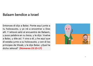 Balaam bendice a Israel