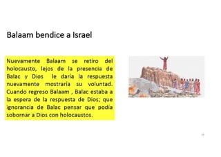 Balaam bendice a Israel