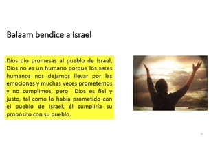 Balaam bendice a Israel