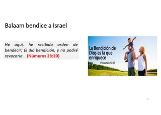 Balaam bendice a Israel