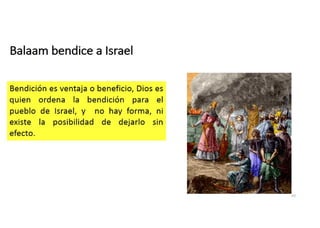 Balaam bendice a Israel