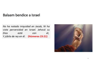 Balaam bendice a Israel