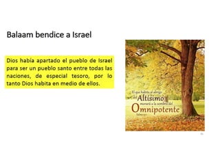 Balaam bendice a Israel