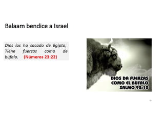 Balaam bendice a Israel