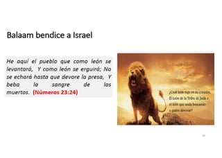 Balaam bendice a Israel