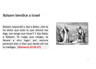 Balaam bendice a Israel