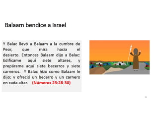 Balaam bendice a Israel