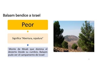 Balaam bendice a Israel