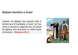 Balaam bendice a Israel