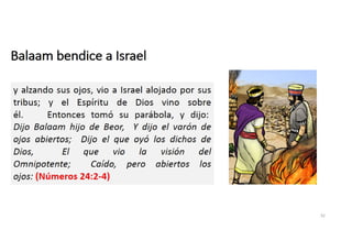 Balaam bendice a Israel