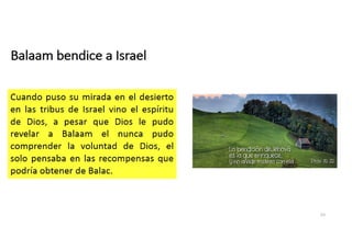 Balaam bendice a Israel