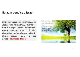 Balaam bendice a Israel