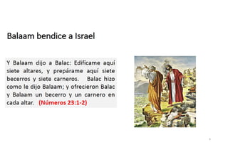 Balaam bendice a Israel