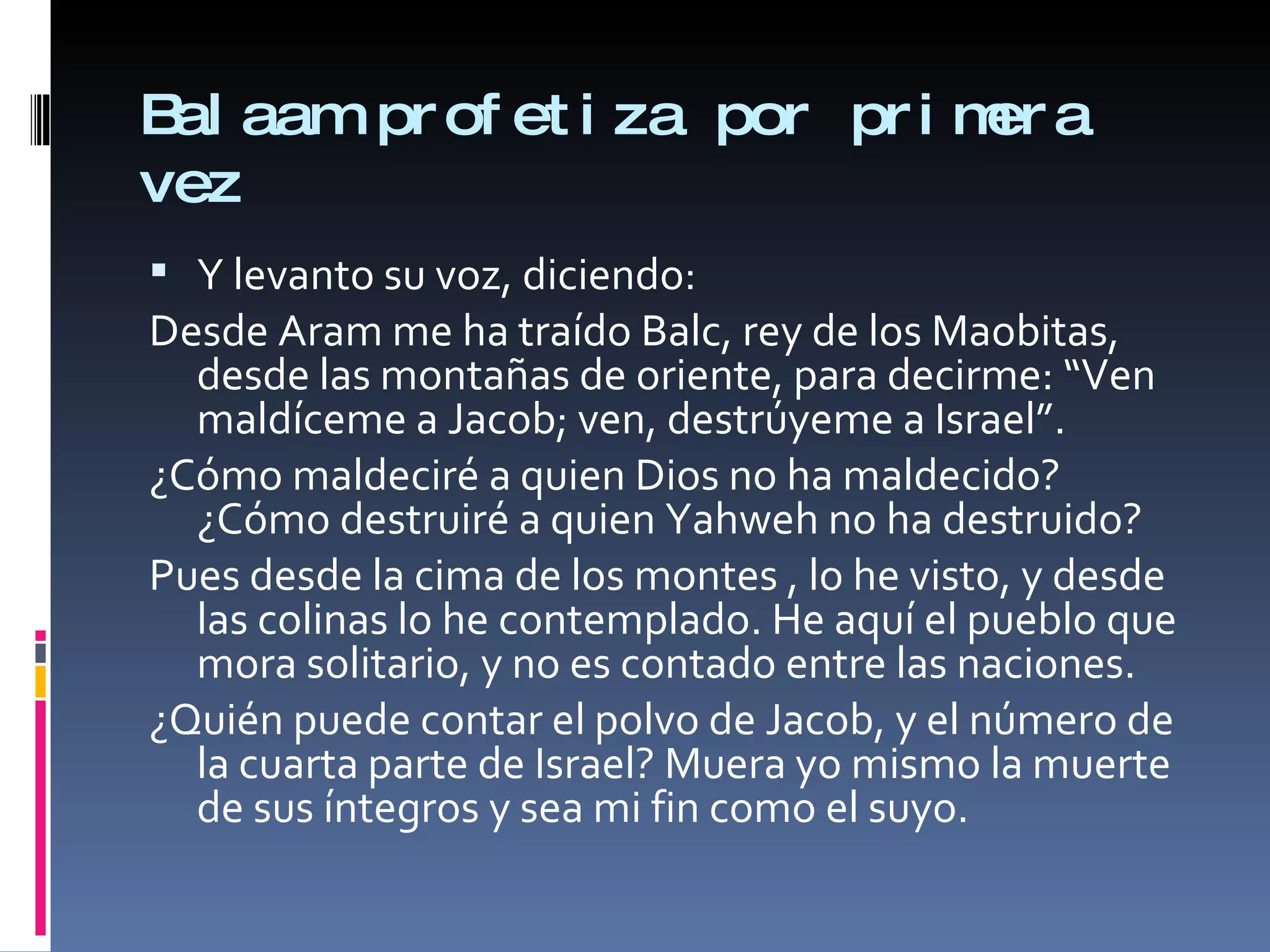 Balaam El Profeta | PPT