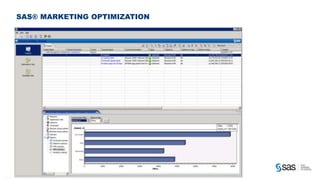 SAS® MARKETING OPTIMIZATION




C op yr i g h t © 2 0 1 2 , S A S I n s t i t u t e I n c . A l l r i g h t s r es er v e d .
 