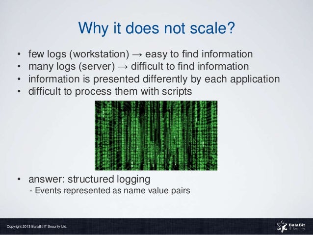 Why proper logging is important