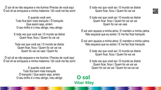 Sentir O Sol Letra Análise e Interpretação de Letras Musicais no Ensino de Língua ...