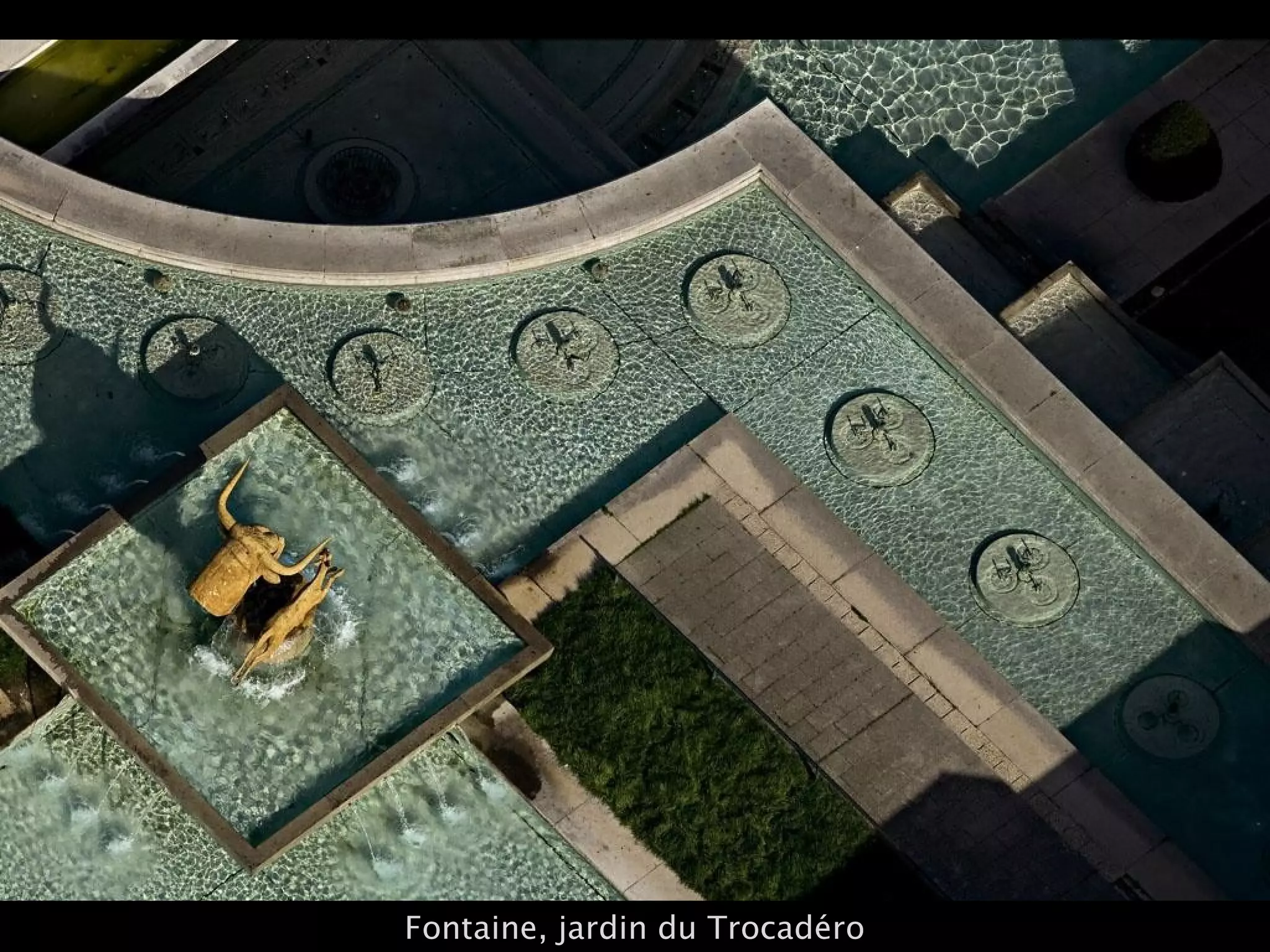 Fontaine, jardin du Trocadéro