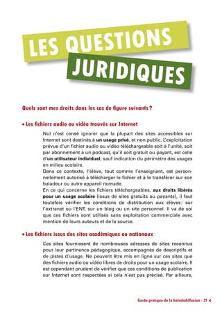 LES QU ESTIONS
    JURIDIQUES




                  
                  
                 31
 