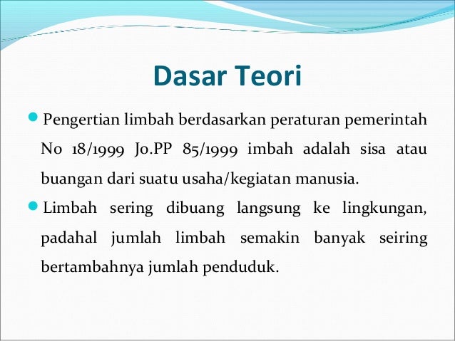 Pengelolaan limbah cair