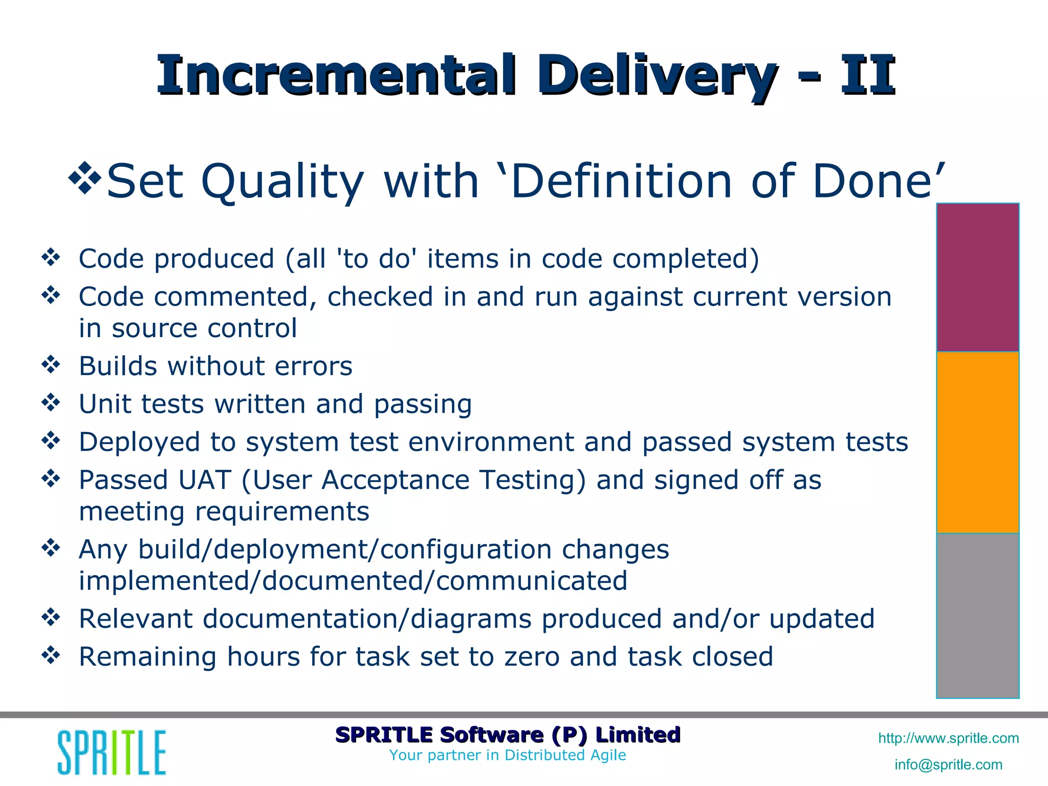 Agile Workshop: Releasing Quality Software